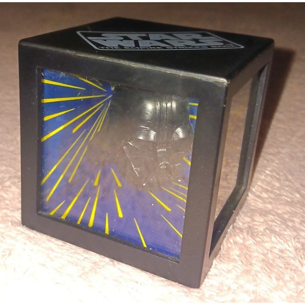 3D Darth Vader/Yoda Mirror Box Illusion Cube Star Wars Empire Strikes Back 1996